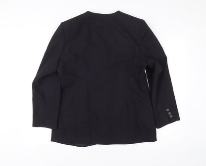 Marks and Spencer Women’s Blue Wool Petite Fit Suit Jacket UK 16