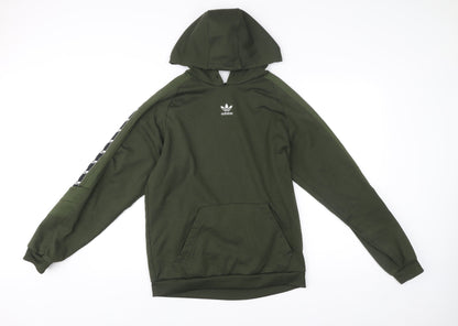 Mens UK Size S adidas Green Pullover Hoodie
