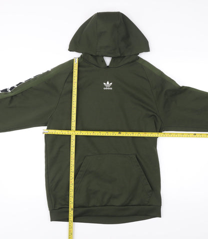 Mens UK Size S adidas Green Pullover Hoodie
