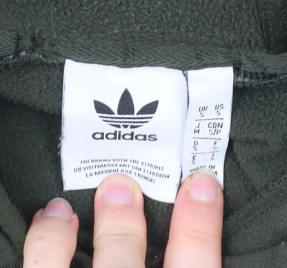 Mens UK Size S adidas Green Pullover Hoodie