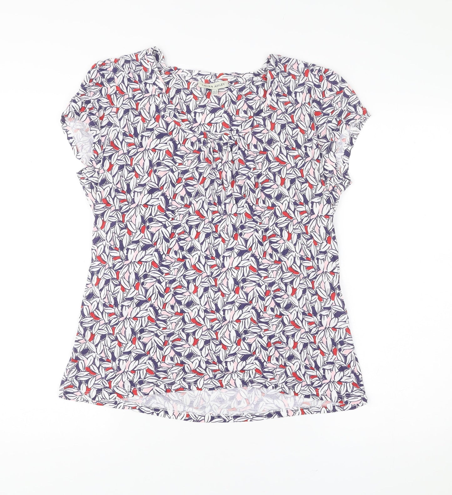 Laura Ashley Women’s Multicoloured Floral T-Shirt UK 18 Cotton Modal