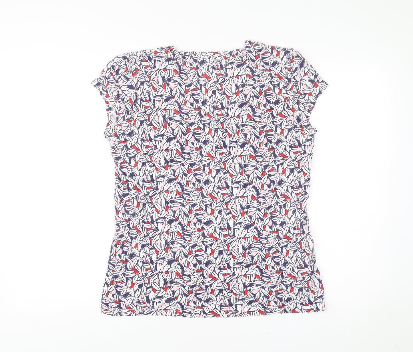 Laura Ashley Women’s Multicoloured Floral T-Shirt UK 18 Cotton Modal