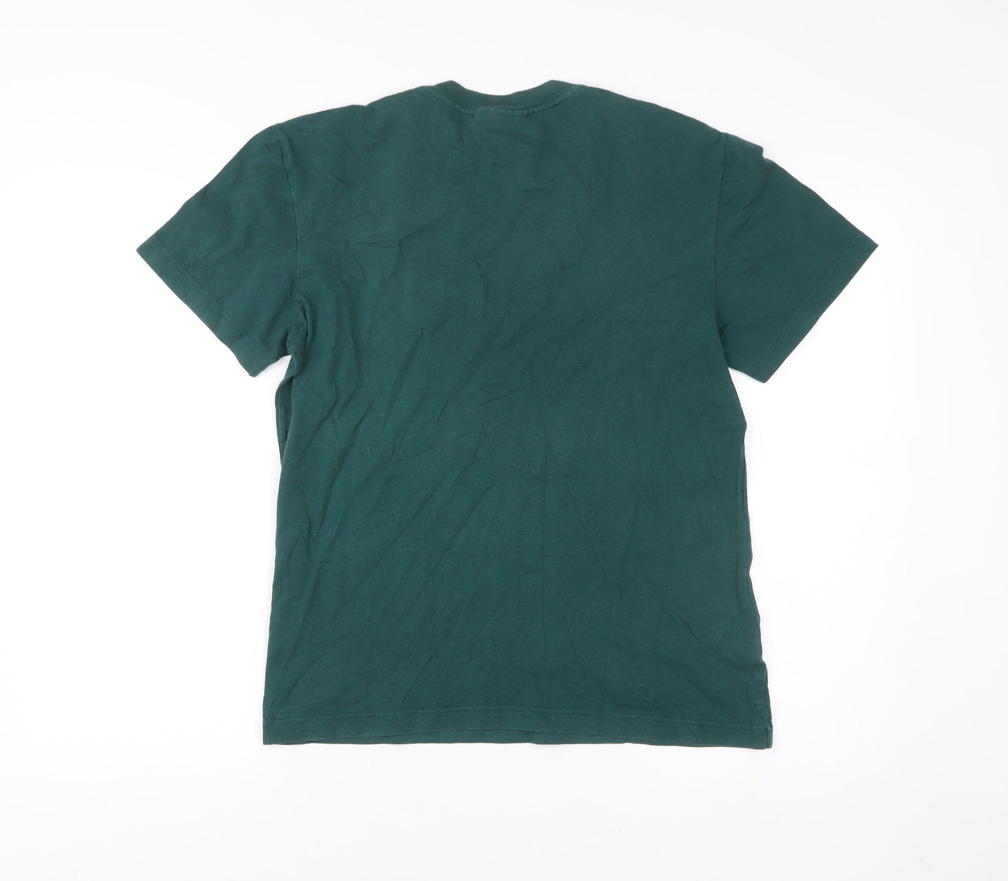 Lacoste Men’s Green Small Regular Fit Logo T-Shirt Cotton