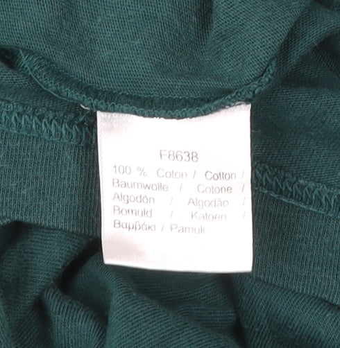 Lacoste Men’s Green Small Regular Fit Logo T-Shirt Cotton