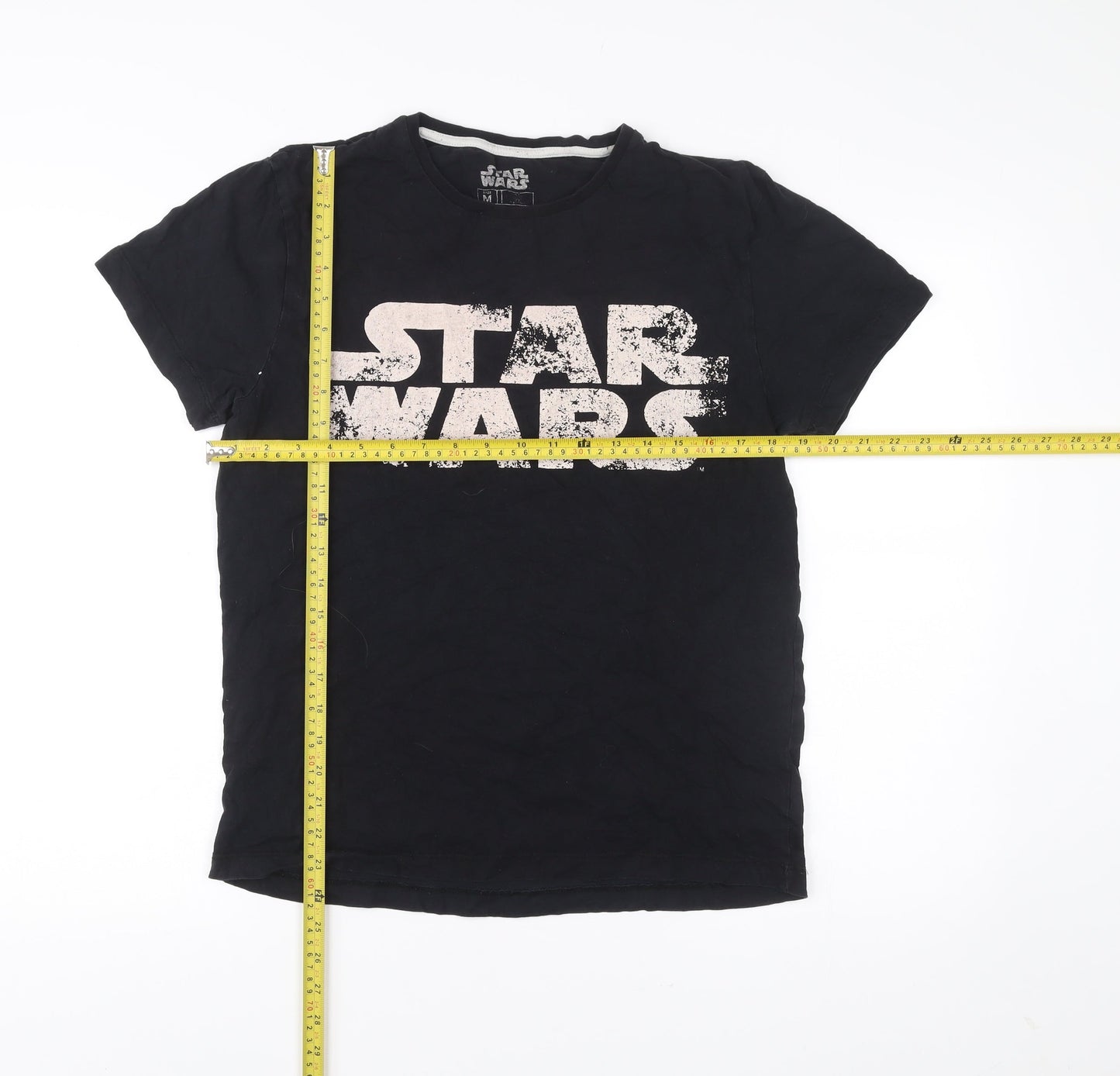 Star Wars Men’s Black Medium Graphic Logo Movie T-Shirt