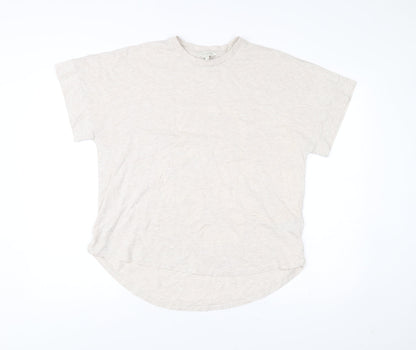 Womens UK Size 12 Ted Baker Beige Basic T-Shirt