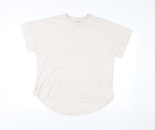 Womens UK Size 12 Ted Baker Beige Basic T-Shirt