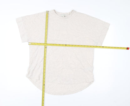 Womens UK Size 12 Ted Baker Beige Basic T-Shirt