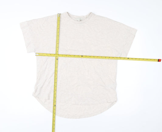 Womens UK Size 12 Ted Baker Beige Basic T-Shirt