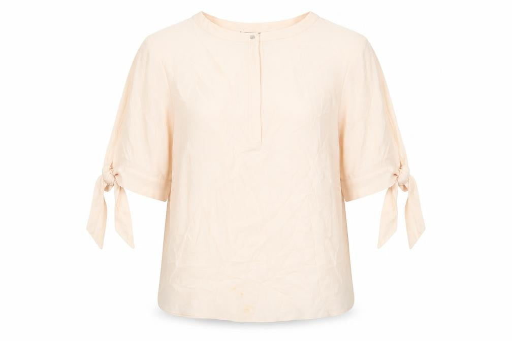 Womens UK Size 14 Dunnes Beige Basic Blouse
