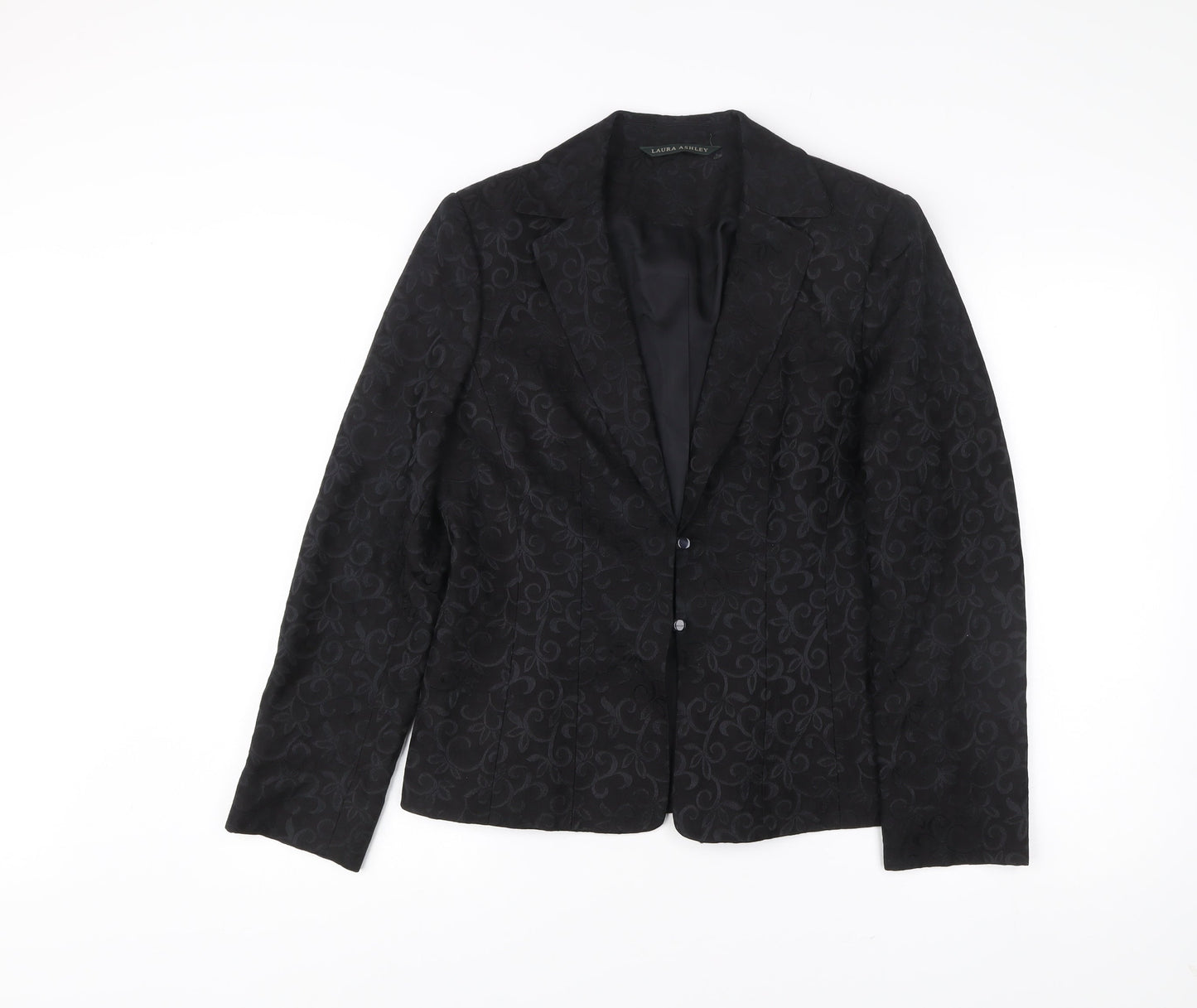 Womens UK Size 12 Laura Ashley Regular Black Blazer