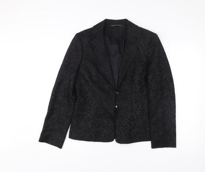Womens UK Size 12 Laura Ashley Regular Black Blazer