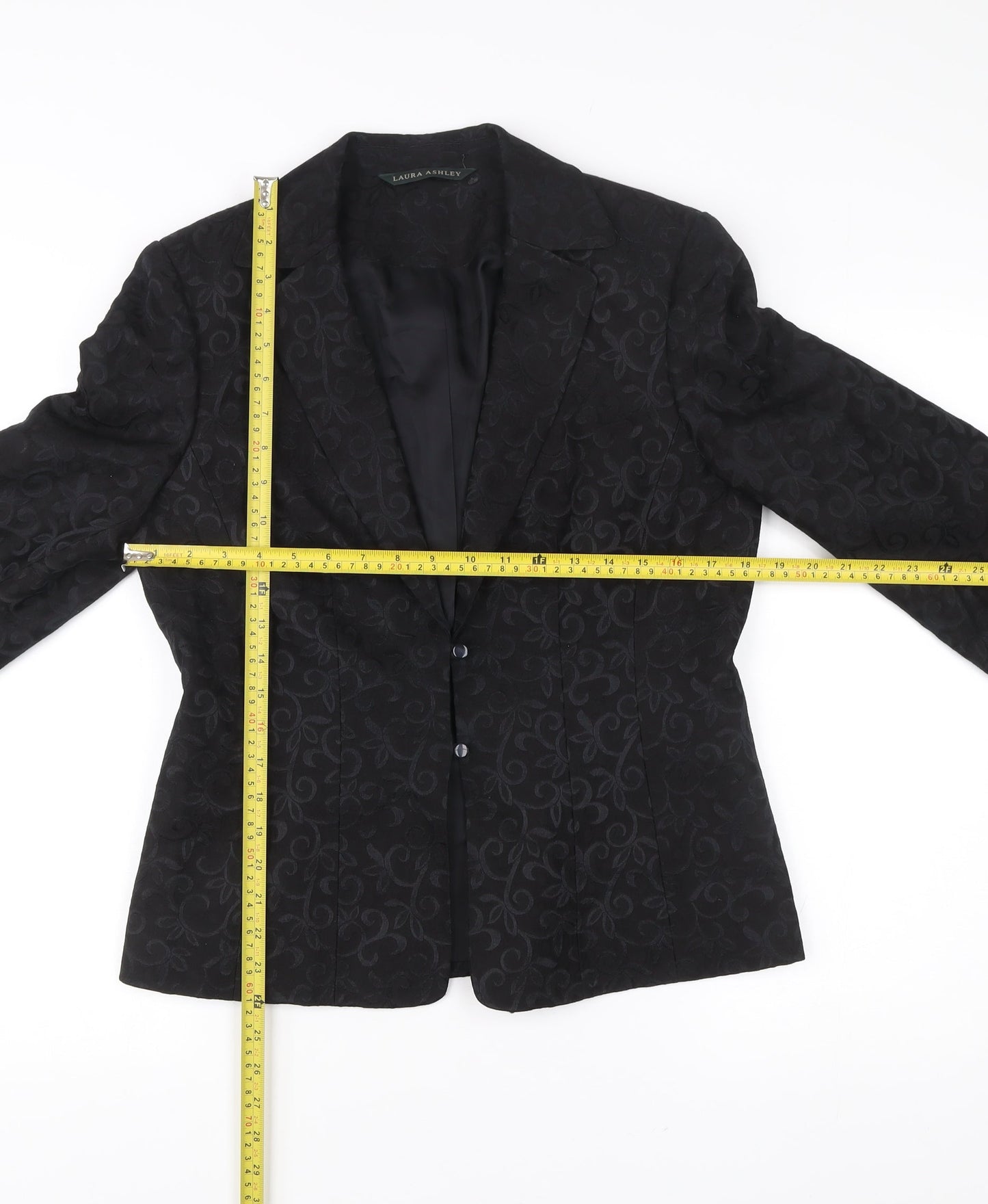 Womens UK Size 12 Laura Ashley Regular Black Blazer