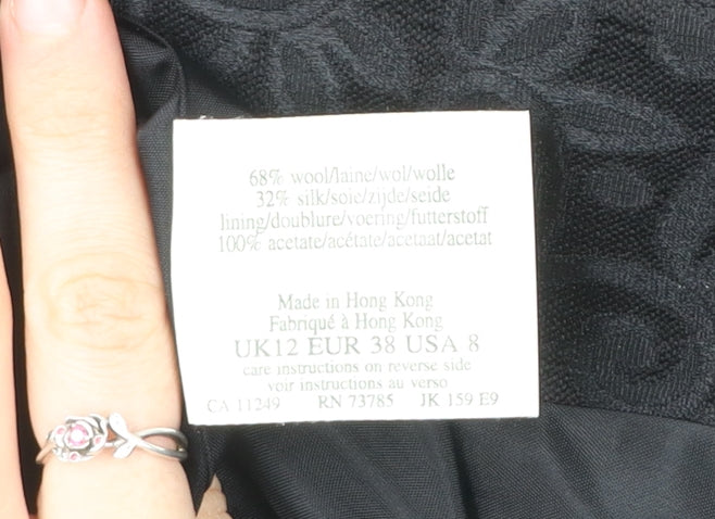 Womens UK Size 12 Laura Ashley Regular Black Blazer
