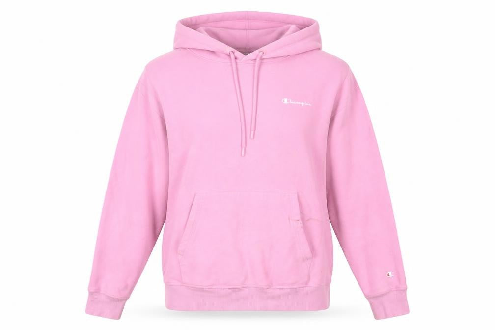 Champion Womens Pink Pullover Hoodie Medium Regular Fit Casual