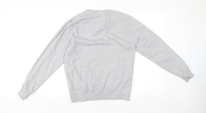 AWDis Men’s Grey Pikachu Graphic Pullover Sweatshirt Size S