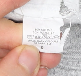 AWDis Men’s Grey Pikachu Graphic Pullover Sweatshirt Size S