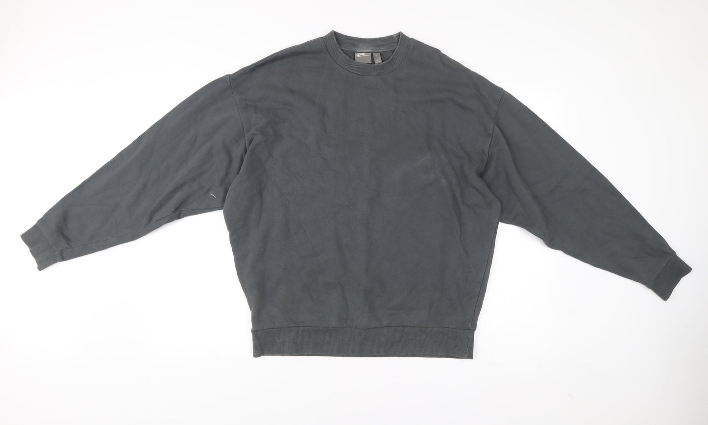 Mens UK Size S ASOS Grey Pullover Sweatshirt