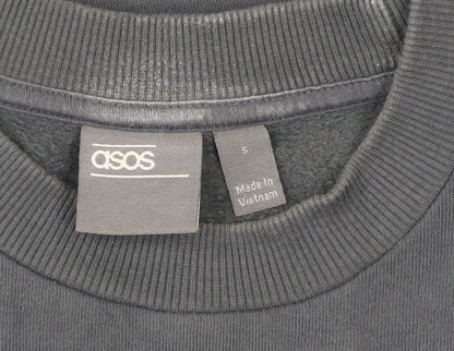 Mens UK Size S ASOS Grey Pullover Sweatshirt