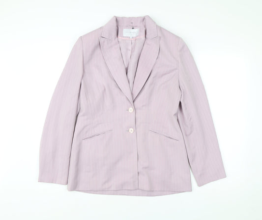 Autonomy Women’s Pink Pinstripe Blazer Size 12 Workwear Jacket