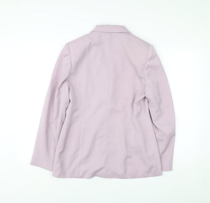 Autonomy Women’s Pink Pinstripe Blazer Size 12 Workwear Jacket