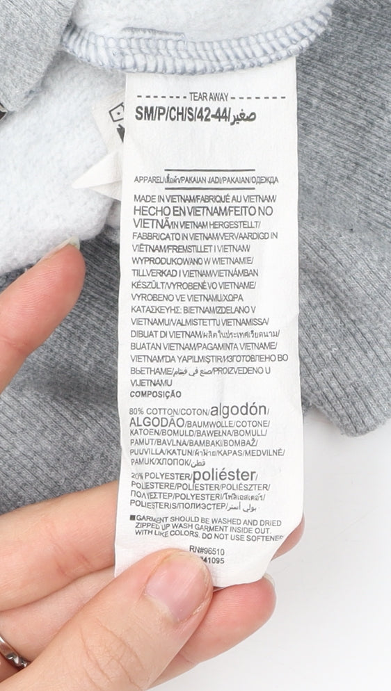 Under Armour Men’s Grey Full Zip Hoodie Size S Relaxed Fit Logo