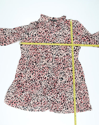 F&F Women’s Multicoloured Animal Print Shift Dress Size 18