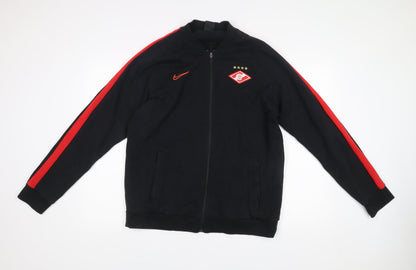 Nike Men’s Black Track Jacket L Football Training Full Zip