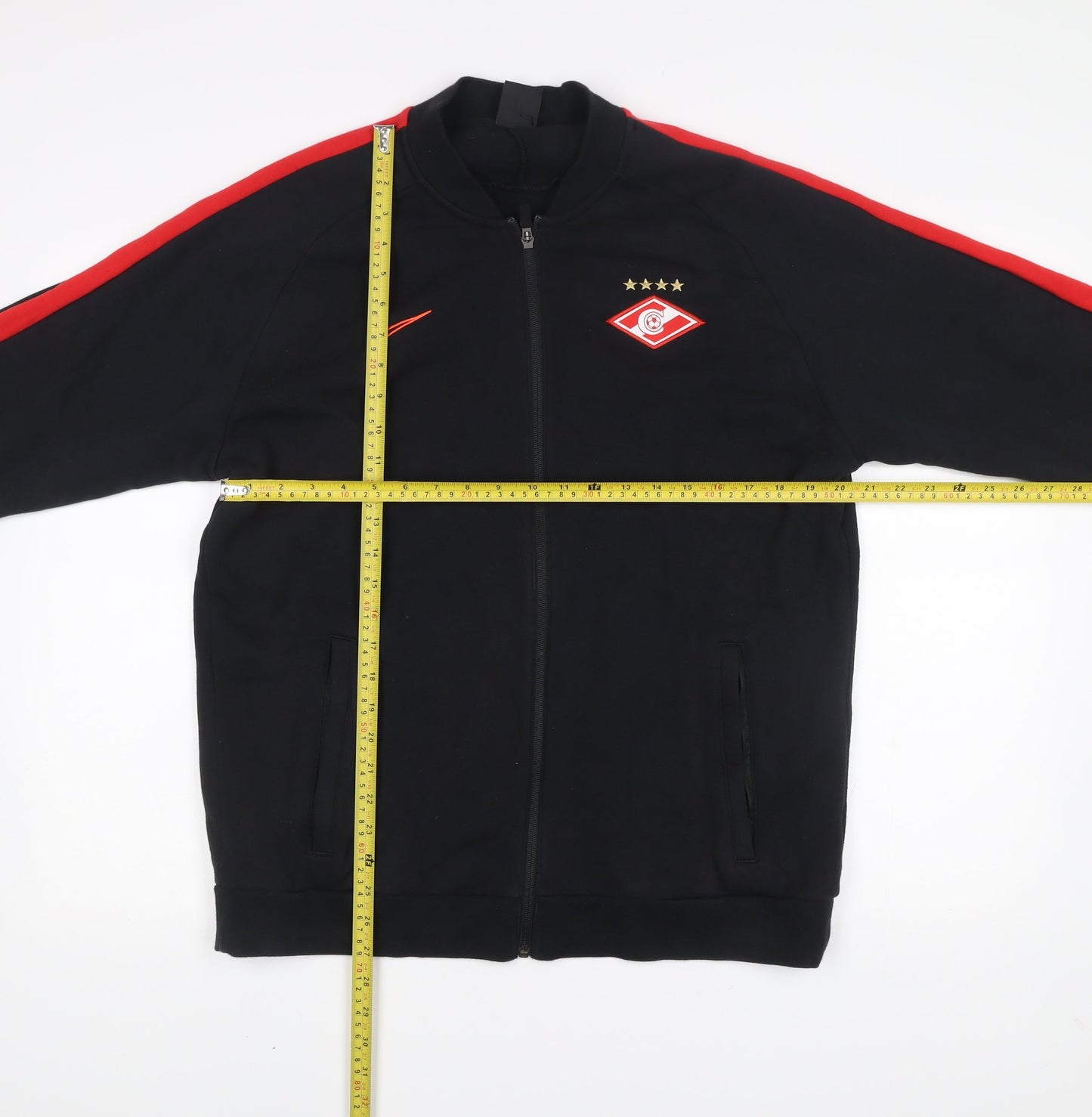 Nike Men’s Black Track Jacket L Football Training Full Zip