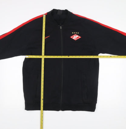 Nike Men’s Black Track Jacket L Football Training Full Zip
