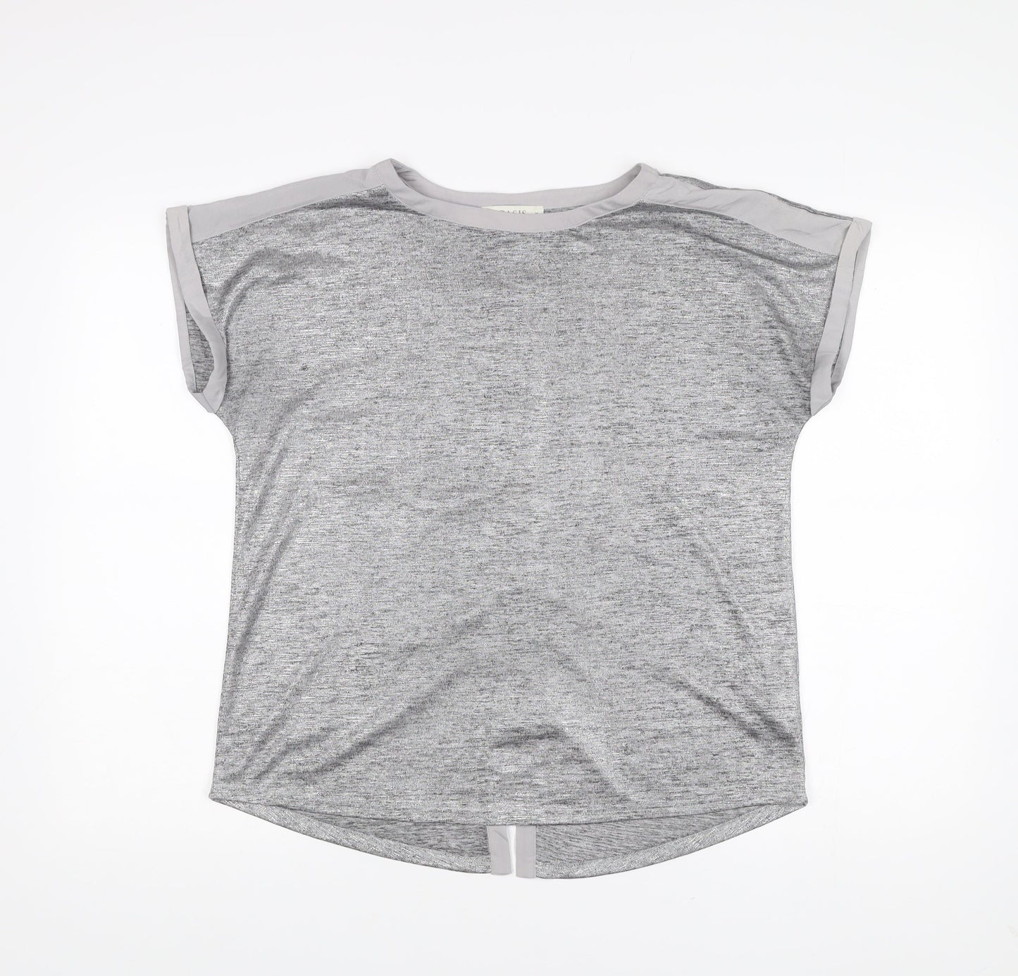 Womens UK Size M Oasis Grey Basic T-Shirt