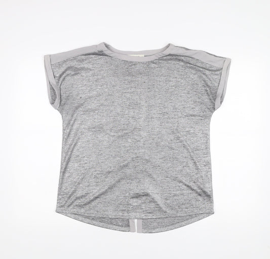Womens UK Size M Oasis Grey Basic T-Shirt