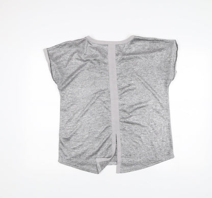 Womens UK Size M Oasis Grey Basic T-Shirt