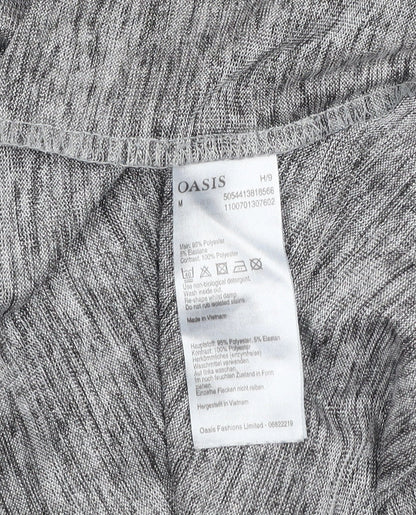 Womens UK Size M Oasis Grey Basic T-Shirt