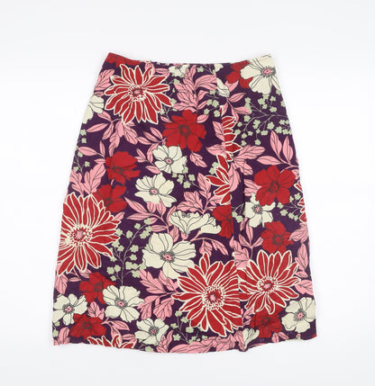 Womens UK Size 14 United Colors of Benetton A-Line Cotton Skirt