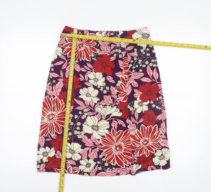 Womens UK Size 14 United Colors of Benetton A-Line Cotton Skirt