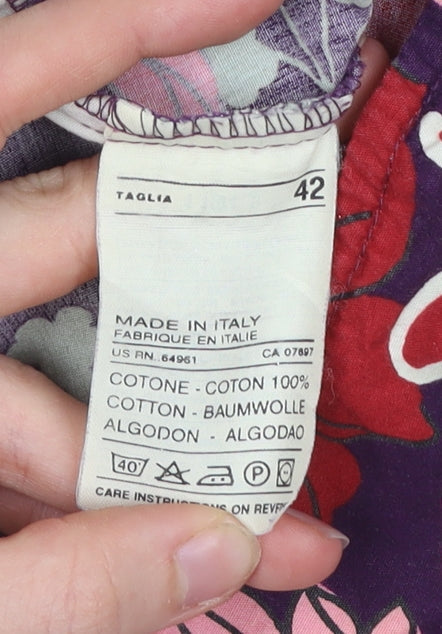 Womens UK Size 14 United Colors of Benetton A-Line Cotton Skirt