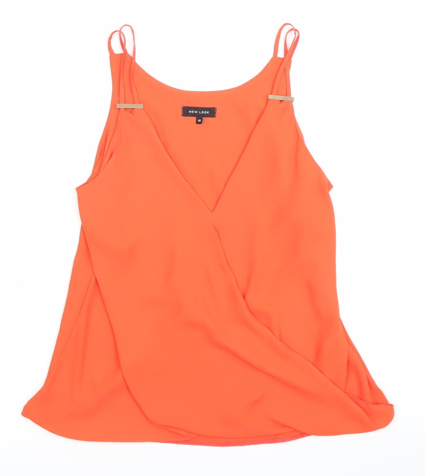 Womens UK Size 10 New Look Orange Camisole Tank