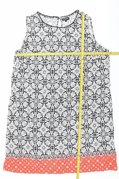 JD Williams Women’s Multicoloured Plus Size 28 Sleeveless Shift Dress