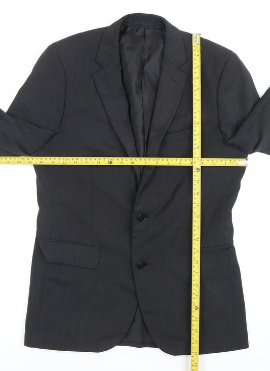 Mens UK Size 36 Fellini Traveller Regular Grey Suit Jacket