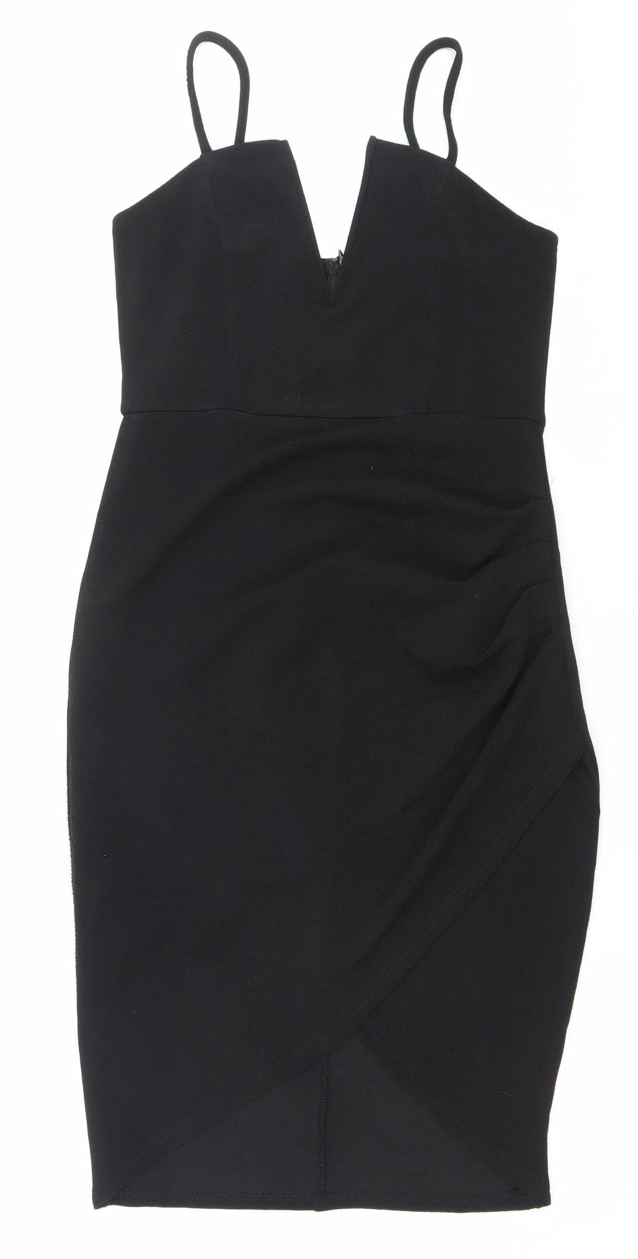 AX Paris Women’s Black Size 12 Sleeveless Bodycon Dress