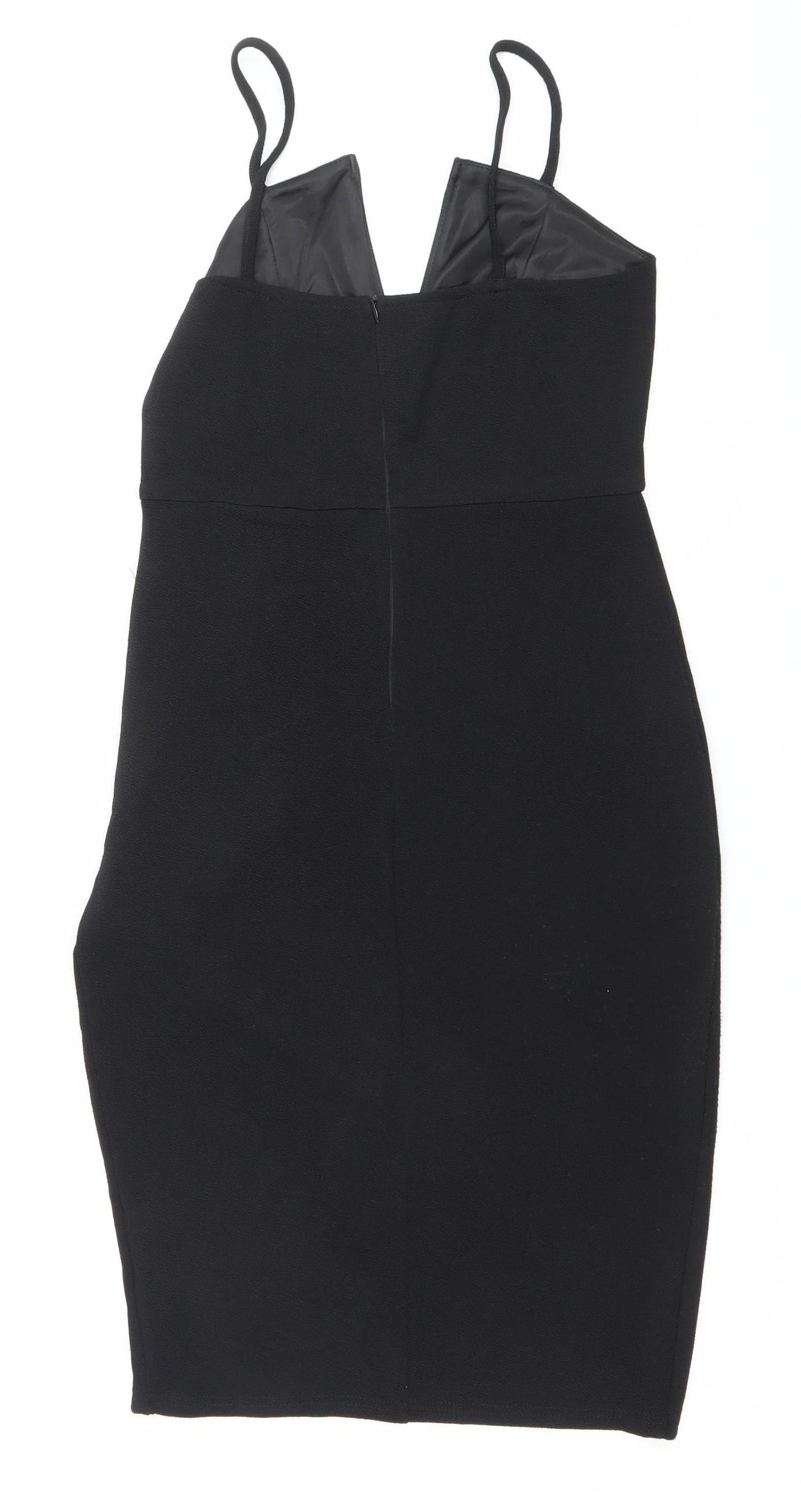 AX Paris Women’s Black Size 12 Sleeveless Bodycon Dress