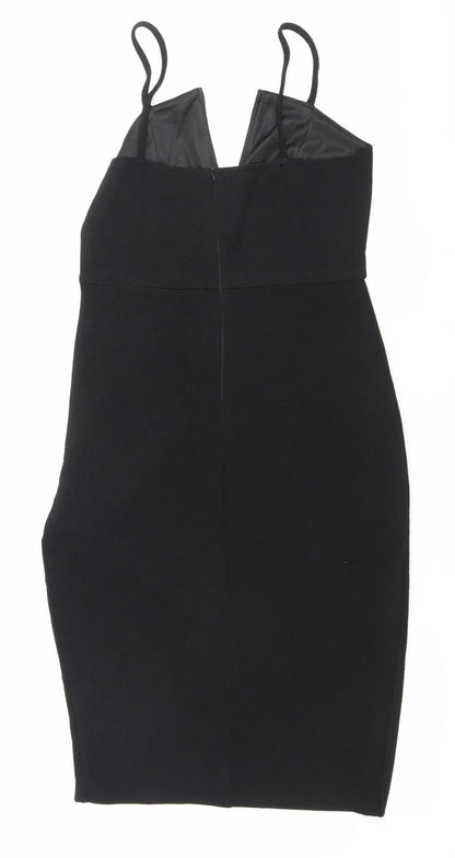 AX Paris Women’s Black Size 12 Sleeveless Bodycon Dress