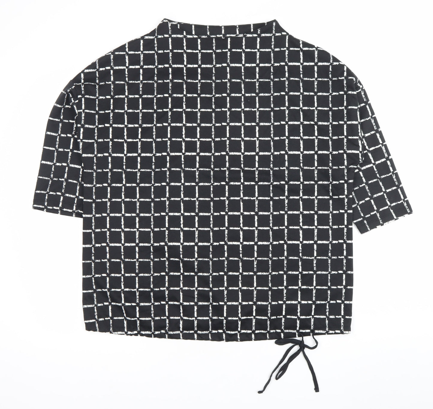 Womens UK Size L Canda Black Tunic Blouse