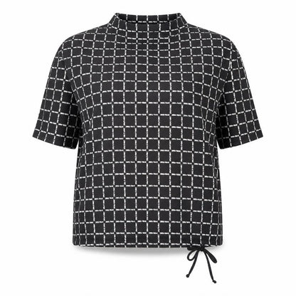 Womens UK Size L Canda Black Tunic Blouse