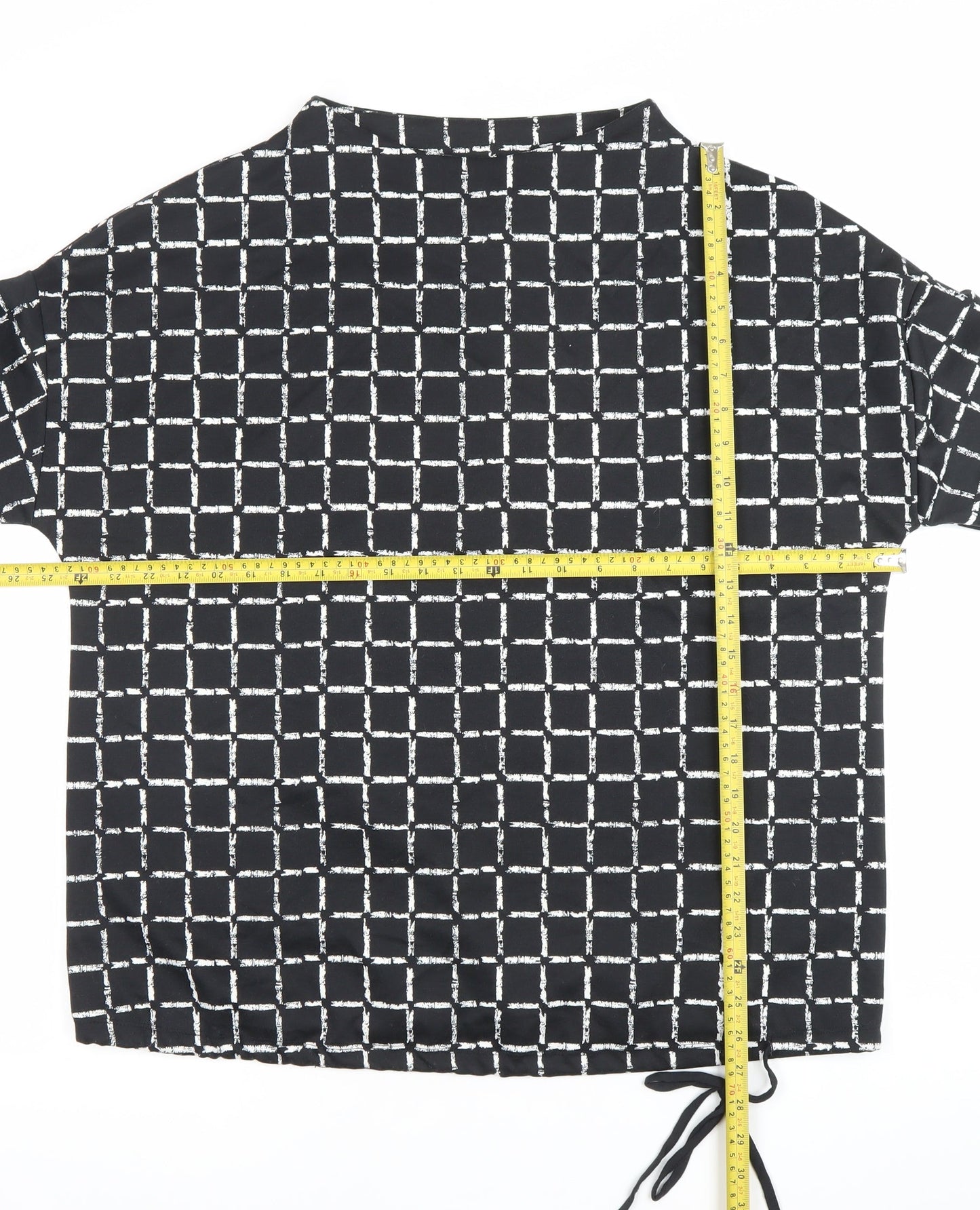 Womens UK Size L Canda Black Tunic Blouse