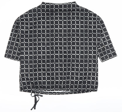 Womens UK Size L Canda Black Tunic Blouse
