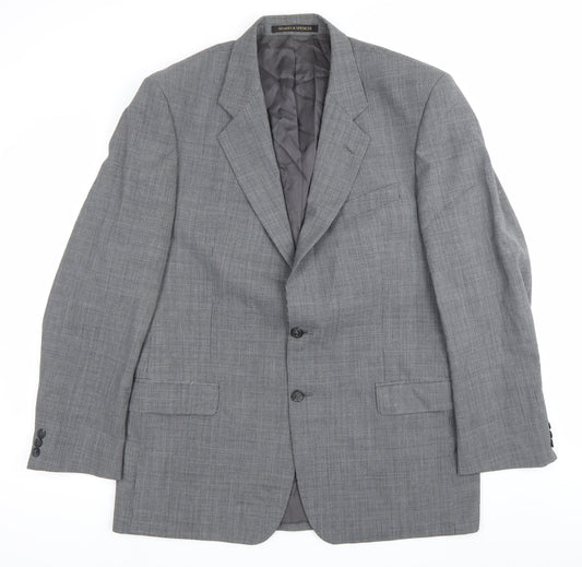 Mens UK Size 42 Marks and Spencer Regular Grey Suit Jacket