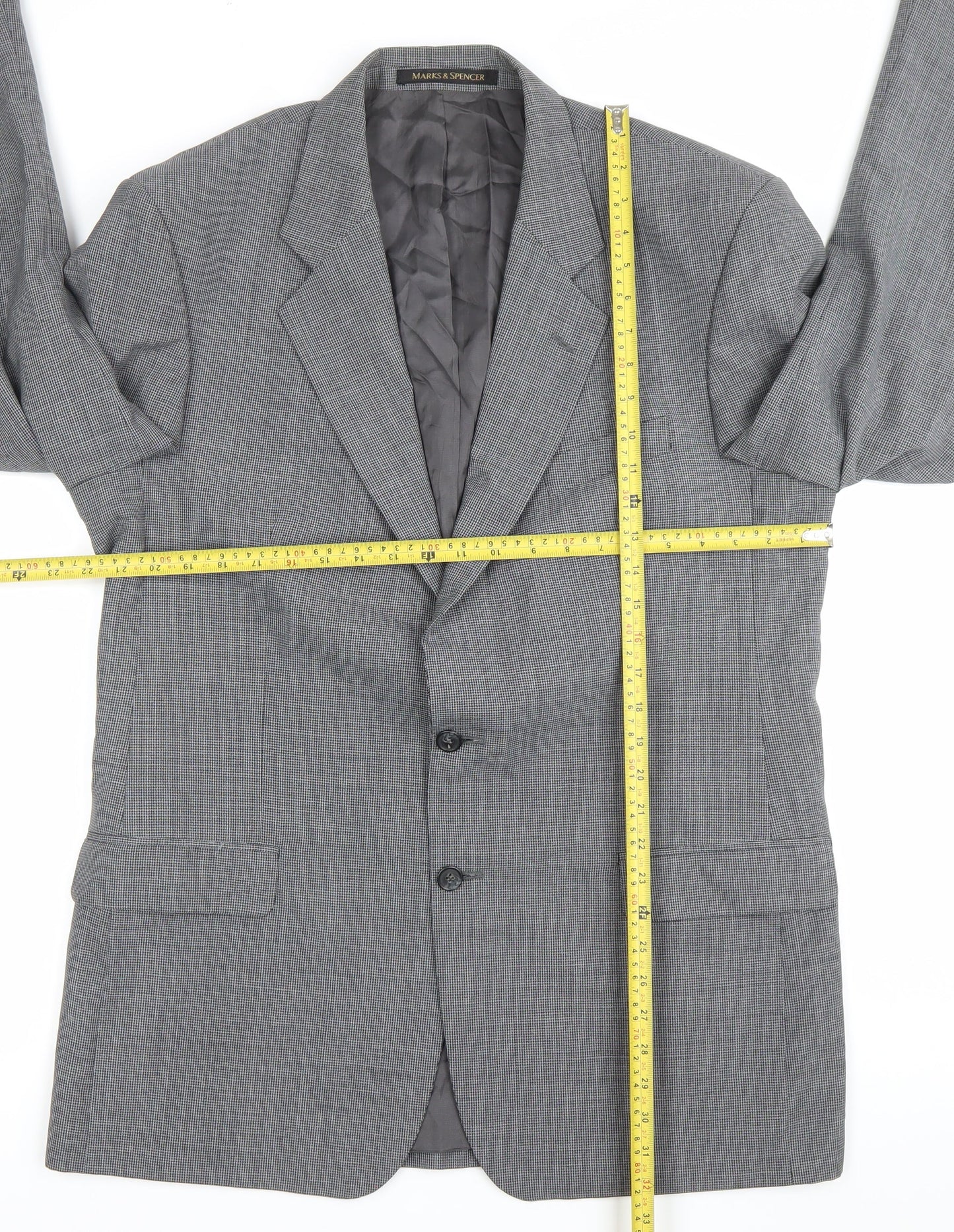 Mens UK Size 42 Marks and Spencer Regular Grey Suit Jacket