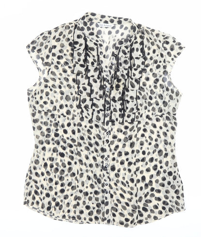Womens UK Size 14 Marks and Spencer Black Blouse Blouse